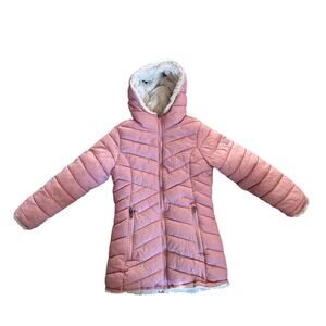 Girls Steve Madden Pink Puffer Coat Size M (10/12)